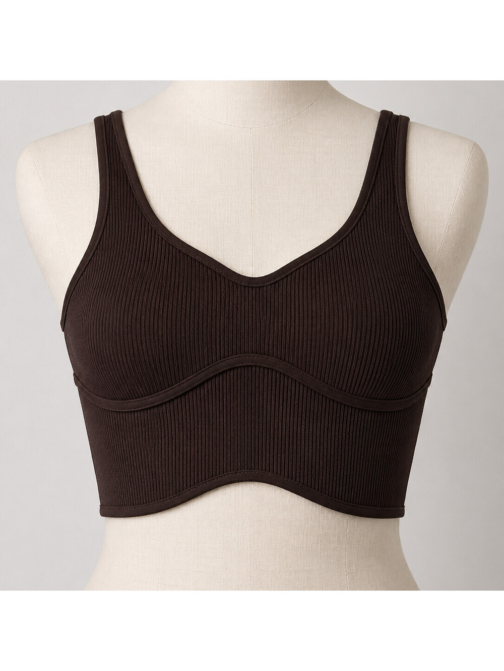 Aeropostale Seriously Soft Seamless Bra Small Black Ribbed Stretch NWT